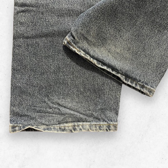 Wrangler Relaxed Fit Work Jeans Men's Size 42 x 30 Distressed Blue - Picture 10 of 12